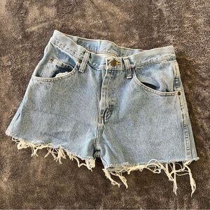 Denim Frayed Hem Women Shorts